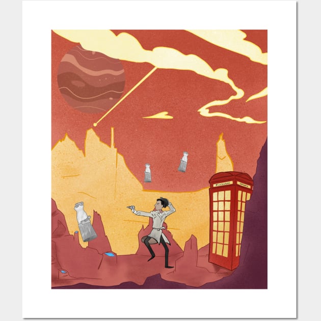 Inspector spacetime, Abed Community Adventure Wall Art by Uwaki